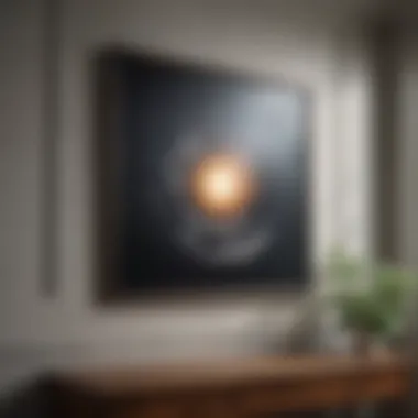 A close-up of aesthetic principles applied to art placement