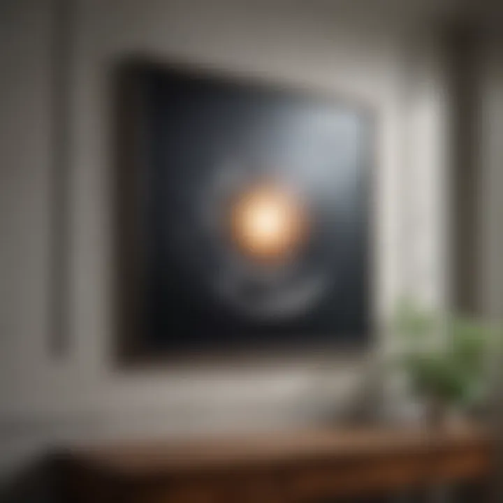 A close-up of aesthetic principles applied to art placement