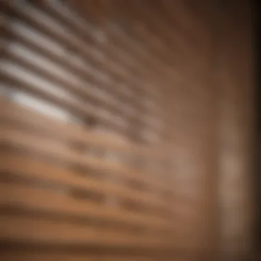 Revitalized Faux Wood Blinds Close-up of faux wood blinds after cleaning