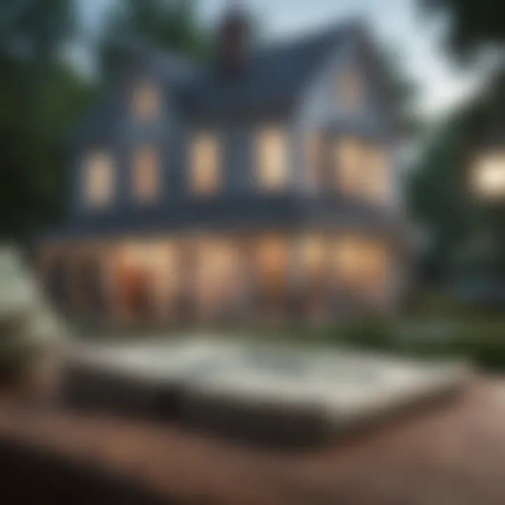 Elegant cash payment for real estate