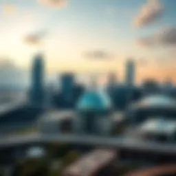 Aerial view of Dallas skyline showcasing modern architecture