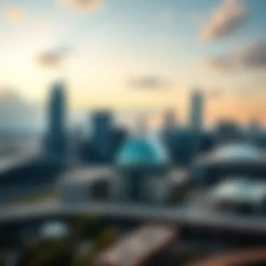 Aerial view of Dallas skyline showcasing modern architecture