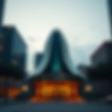 Iconic cultural landmark in Dallas reflecting artistic flair