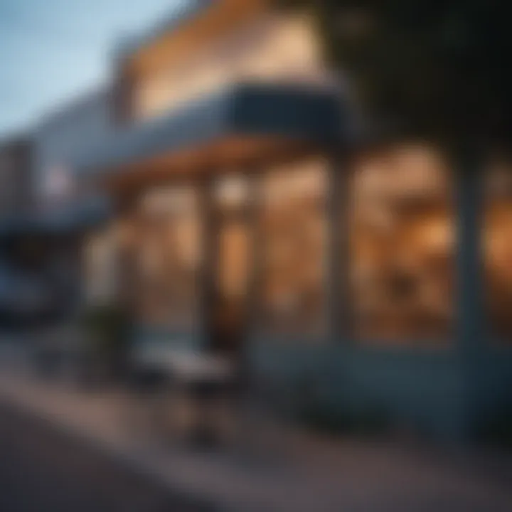 Trendy cafes and shops in East Austin