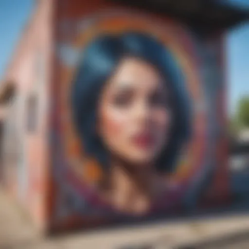 Vibrant street art in South Congress