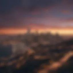 Scenic view of the Bay Area skyline
