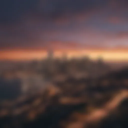 Scenic view of the Bay Area skyline