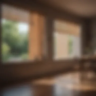 Step-by-step cleaning process for blinds illustrated