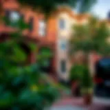 Scenic view of historic row houses in Capitol Hill