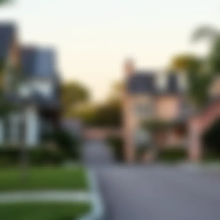 A picturesque street lined with charming homes in a Dallas suburb