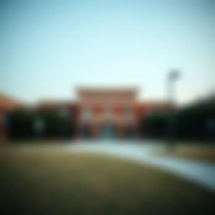 A local school building representing quality education in a Dallas suburb