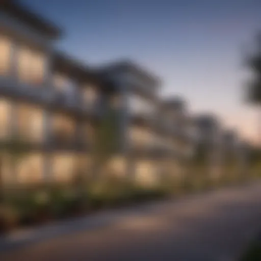 Exterior view of Braeburn Village Apartments showcasing modern architecture