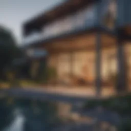 Elegant home exterior showcasing modern architecture
