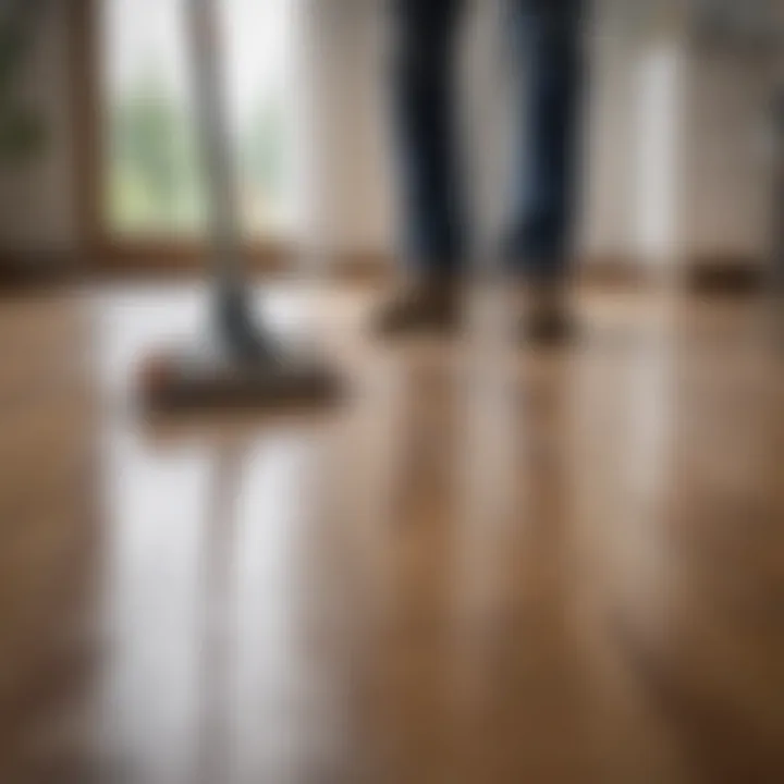 Comparison of cleaning methods for laminate floors
