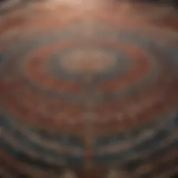 A beautiful area rug showcasing intricate patterns