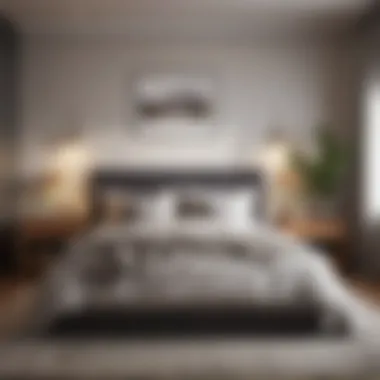 Tranquil Bedroom Oasis Well-arranged bedroom with tidy bedding and decor