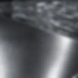 Reflective stainless steel surface showcasing its shine