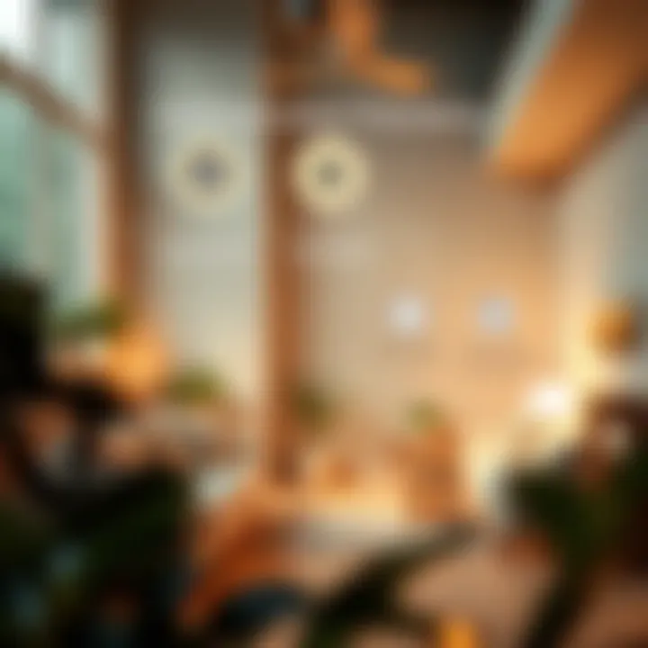 Diagram showing common indoor pollutants