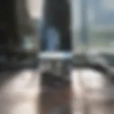 A pristine window reflecting a beautiful landscape