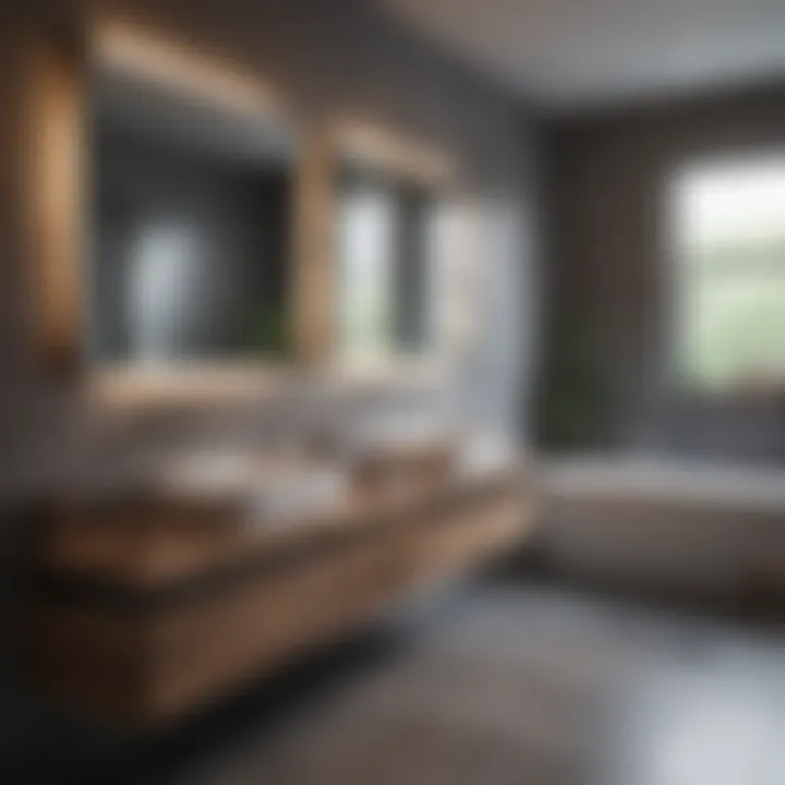 Clean and tidy bathroom environment