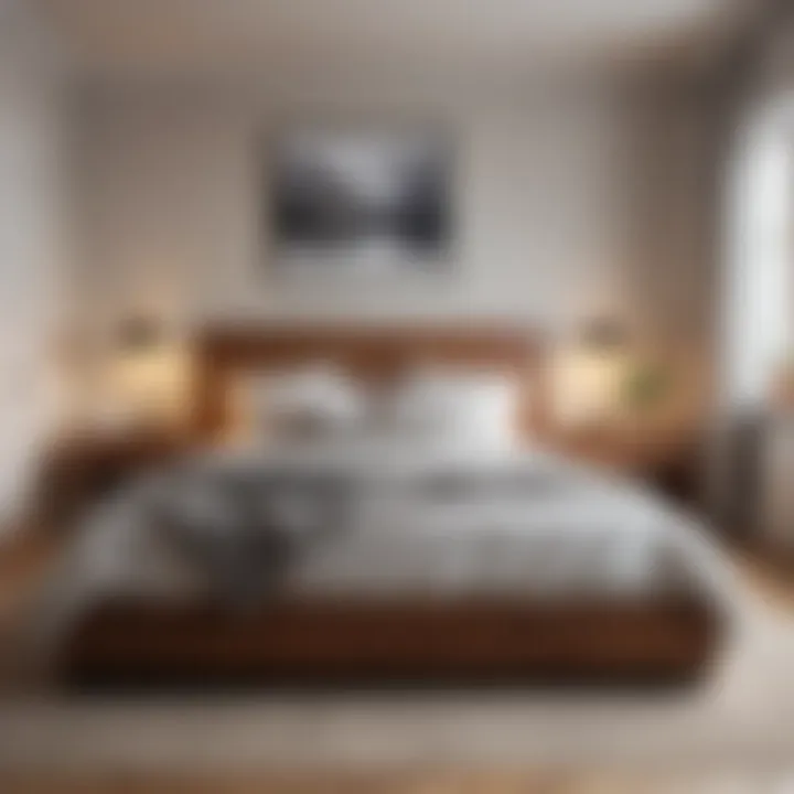 Refreshing and organized bedroom after cleaning