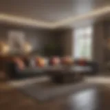 A pristine living room after deep cleaning