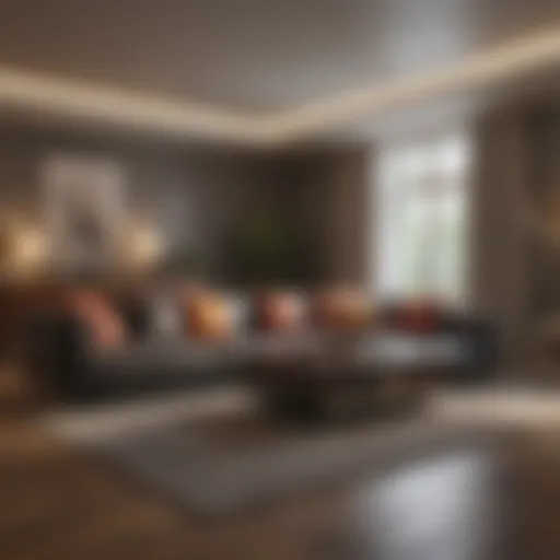 A pristine living room after deep cleaning