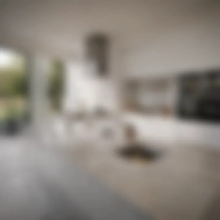 A pristine kitchen with gleaming countertops