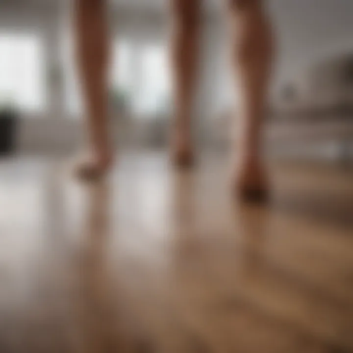 Infographic on health standards for laminate flooring
