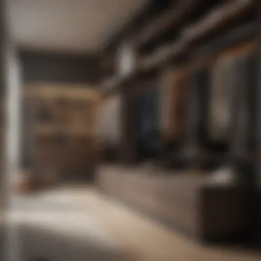 Material Choices for a Chic Closet Minimalist closet design showcasing material selection