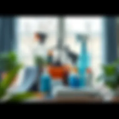 Essential Cleaning Toolkit for Deep Cleaning An effective cleaning toolkit featuring eco-friendly products and advanced cleaning tools for deep cleaning efforts.