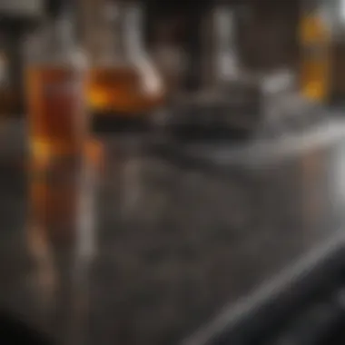Homemade cleaning solution ingredients displayed on a surface