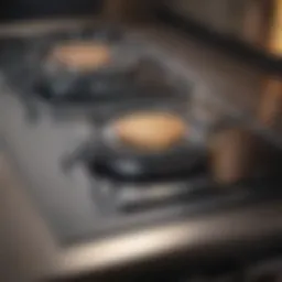 A pristine glass top stove showcasing its shine after using a recommended cleaner