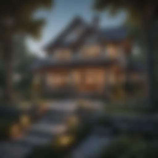Charming home exterior showcasing unique architectural design