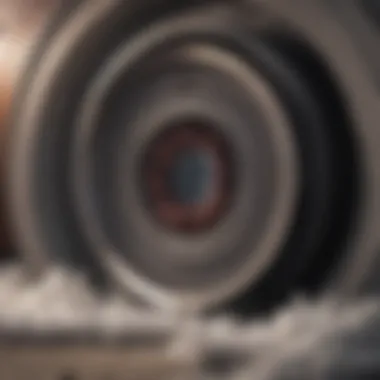 Lint accumulation inside a dryer vent
