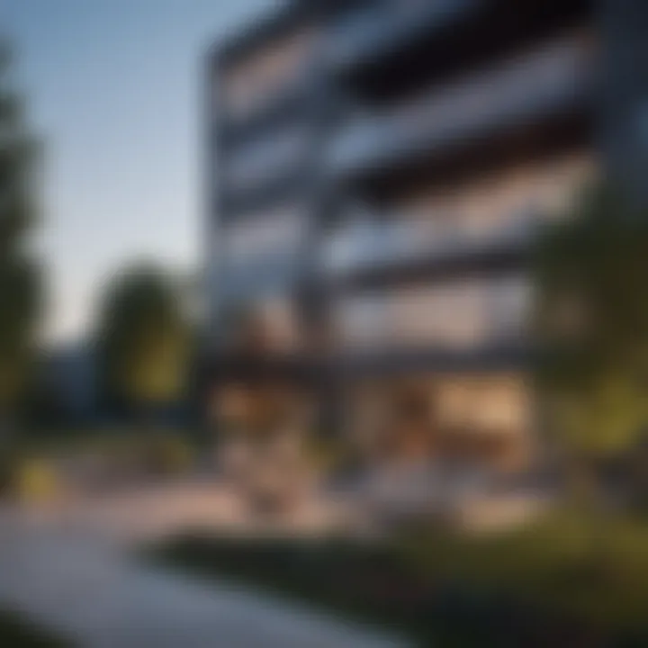 Modern apartment buildings in Arlington, Virginia