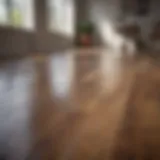 A clean laminate floor showcasing its shine