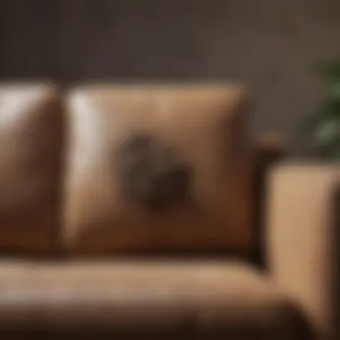 Hidden Dirt Exposed on Couch A pristine couch revealing hidden dirt