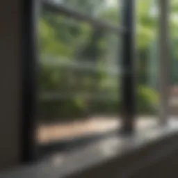 Sparkling clean window showcasing clarity