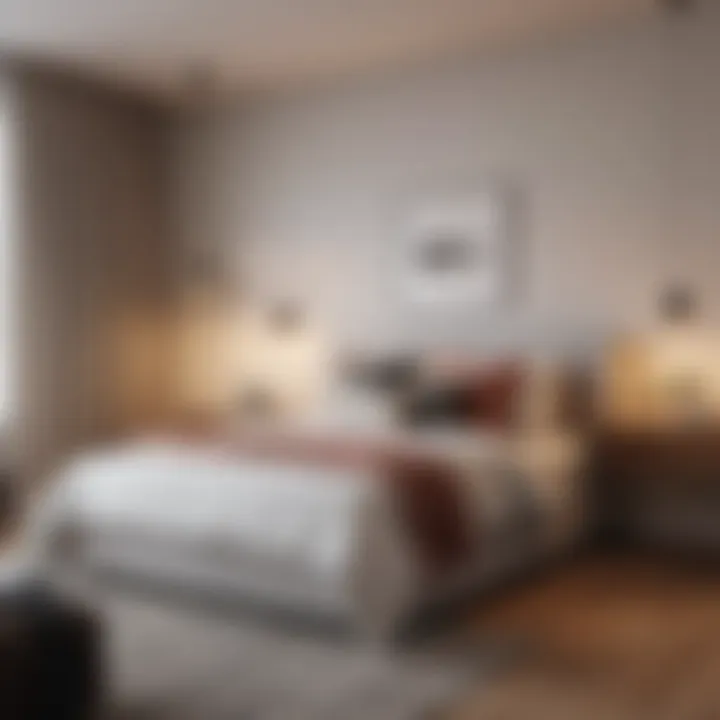 Stylish bedroom design for a new apartment