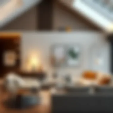 Stylish decor elements enhancing the living space