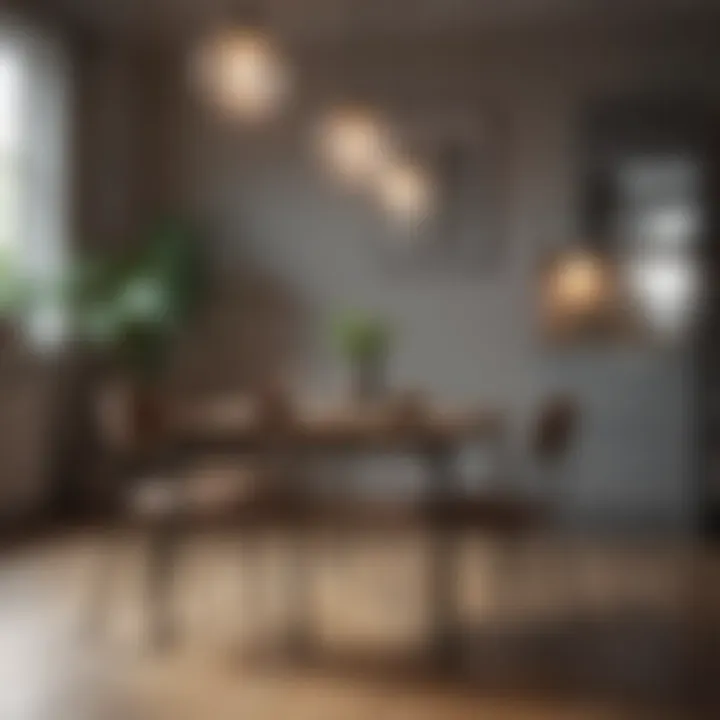 Compact dining table that enhances small spaces