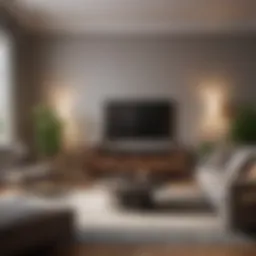 Stylish living room setup