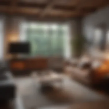 A Cozy Living Room Setup Cozy living room setup with stylish furniture