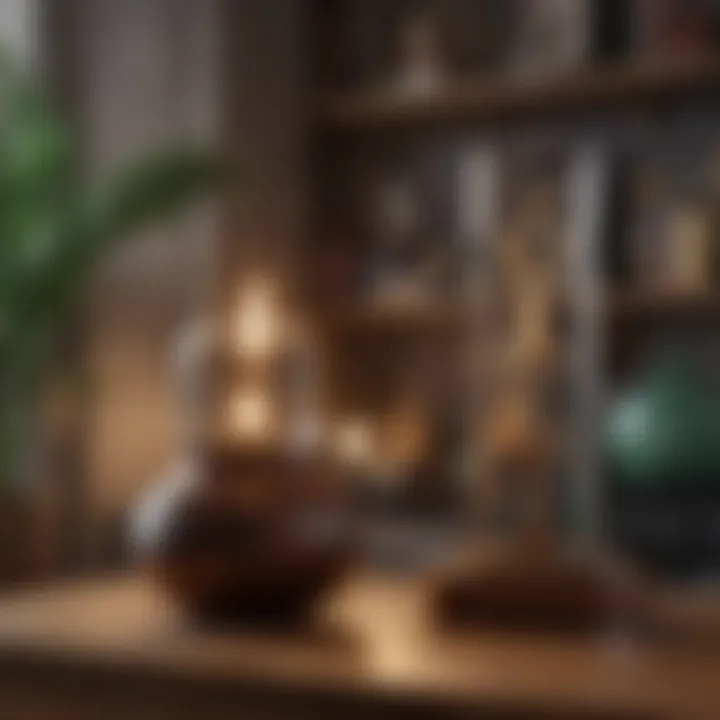 Decorative items showcasing personal style in an apartment