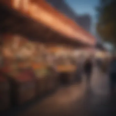 Vibrant Local Market in Phoenix A bustling market scene highlighting local culture
