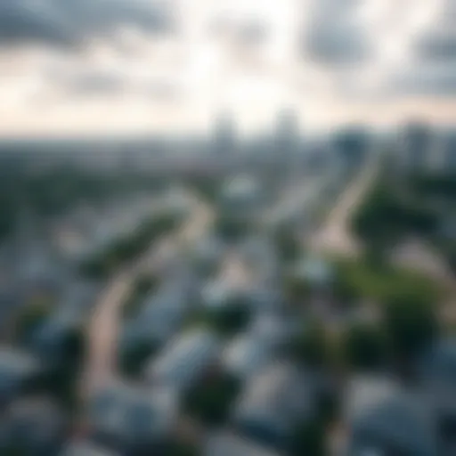 Aerial view showcasing Austin's skyline and neighborhoods
