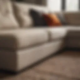 Deep cleaning a fabric couch with a vacuum