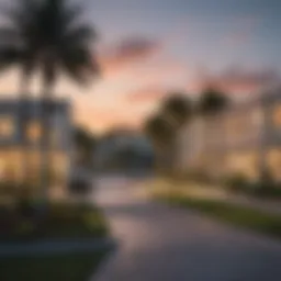 Scenic view of a Miami neighborhood showcasing affordable housing options