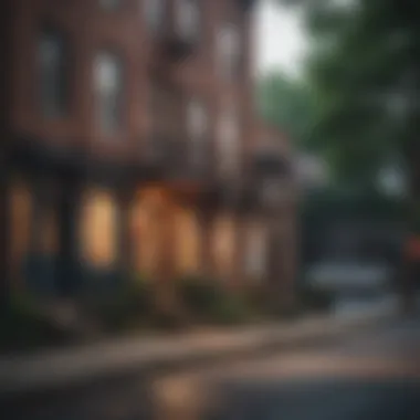 Exploring Neighborhood Charm in Queens Charming neighborhood street in Queens highlighting local amenities.